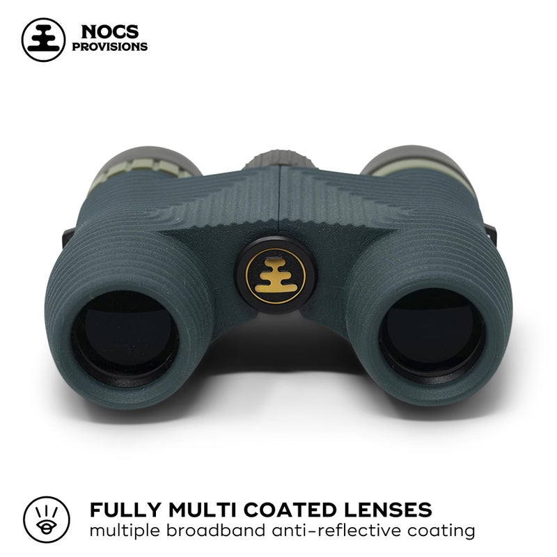 Nocs Provisions Standard Issue 8x25 Waterproof Binoculars, 8X Magnification, Bak4 Prism, Wide View Multi-Coated Lenses for Bird Watching, Hiking & Backpacking - Cypress Green II - Image 2