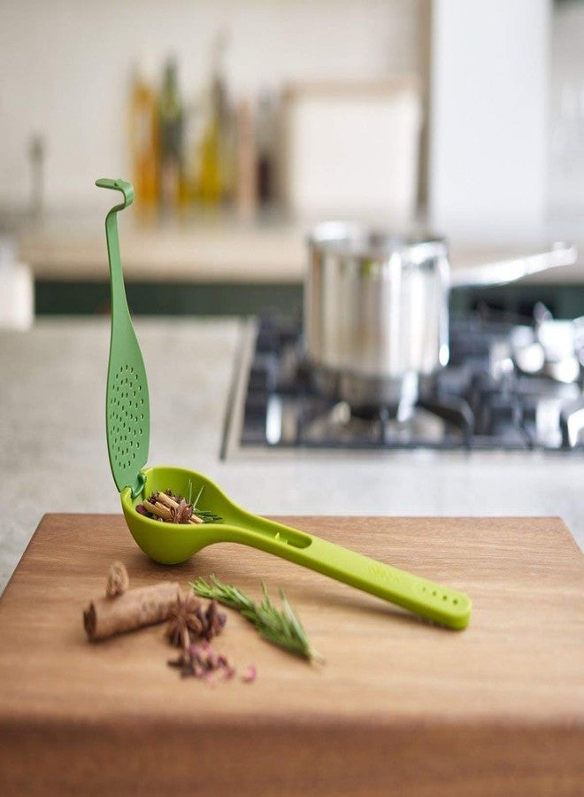 PAVITYAKSH Jesopb Flavour Spoon 2 in 1 Plastic Herb Flavor-Infusing Spoon with Herb Stripper Green Herb Infuse Convenience Cooking Soup Bag flavouring Spoon-1pcs - Image 4
