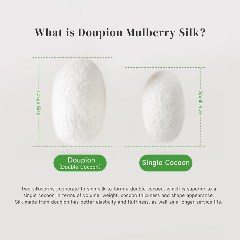 THXSILK All Season Mulberry Silk Comforter/Duvet/Quilt, 100% Grade 7A Natural Long Strand Silk Bedding, Pure Cotton Shell(White), Queen Size 87in x 91in/220cm x 230cm, Silk Weight 2.76lb/1.25kg - Image 4