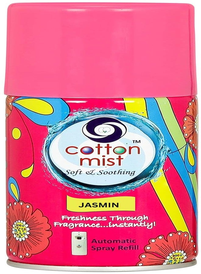 Cotton Mist Air Freshener Refill | Jasmine Fragrance | 250ML | 3000 Sprays | Ideal For Homes, Offices, Restaurant, Hotel, Mall, Saloon etc | Fits All Standard Dispensers | Does NOT fit 225ML Dispenser - Image 1