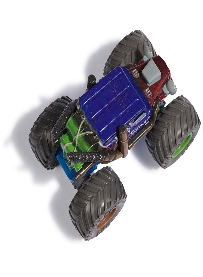 Spin مونستر جام، شاحنة الوحش الرسمية سالفاجر، سيارة مصبوبة، مقياس 1:64، ألعاب للأطفال الأولاد من عمر 3 سنوات وما فوق - Image 5