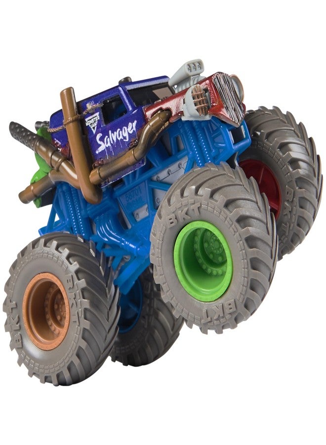 Spin مونستر جام، شاحنة الوحش الرسمية سالفاجر، سيارة مصبوبة، مقياس 1:64، ألعاب للأطفال الأولاد من عمر 3 سنوات وما فوق - Image 2