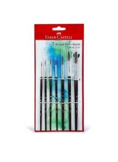 FABER-CASTELL Faber-Castell Pony Hair Round Assorted Paint Brush Set of 7  - Image 1