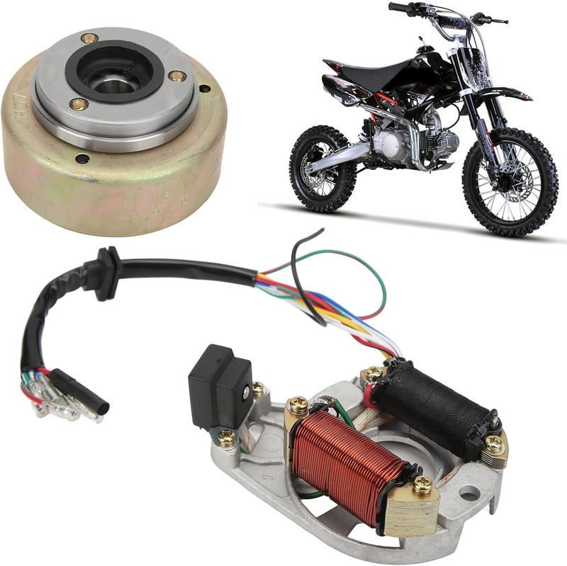 Stator Flywheel Rotor Kit for 110CC 125CC Engine PIT PRO PIT Bike - Copper & Aluminum Durable Replacement, Easy Installation for Trail and Dirt Bikes - Image 5