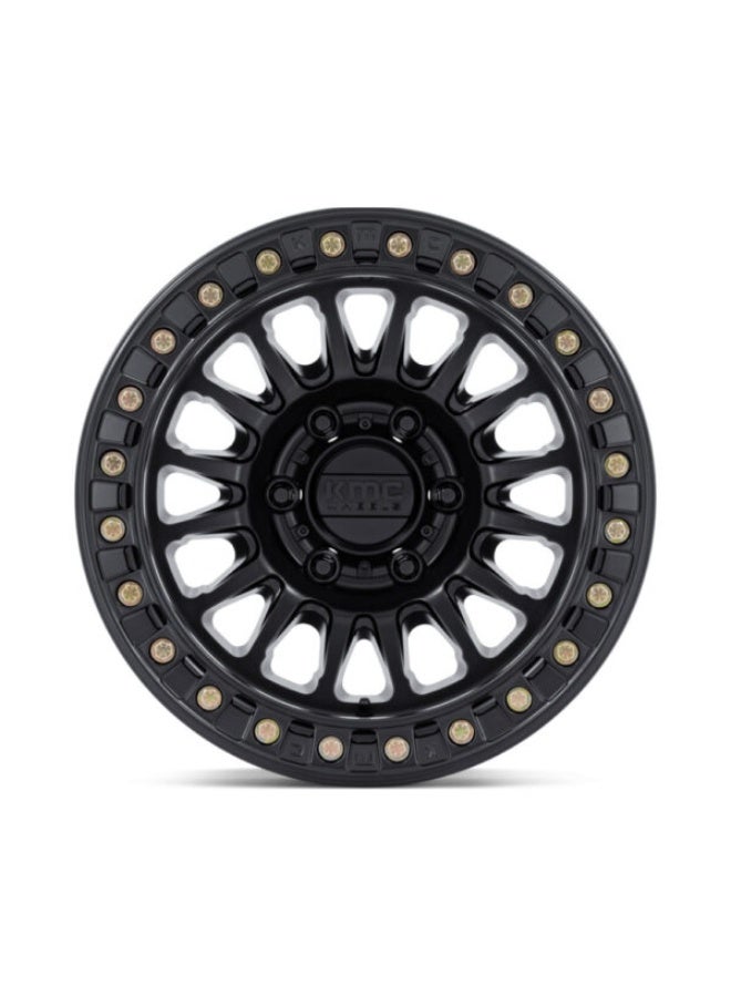 KMC KM239(beadlock) IMPACT 17X9 6X139.7 ET-38  CB108 MATTE BLACK - Image 2