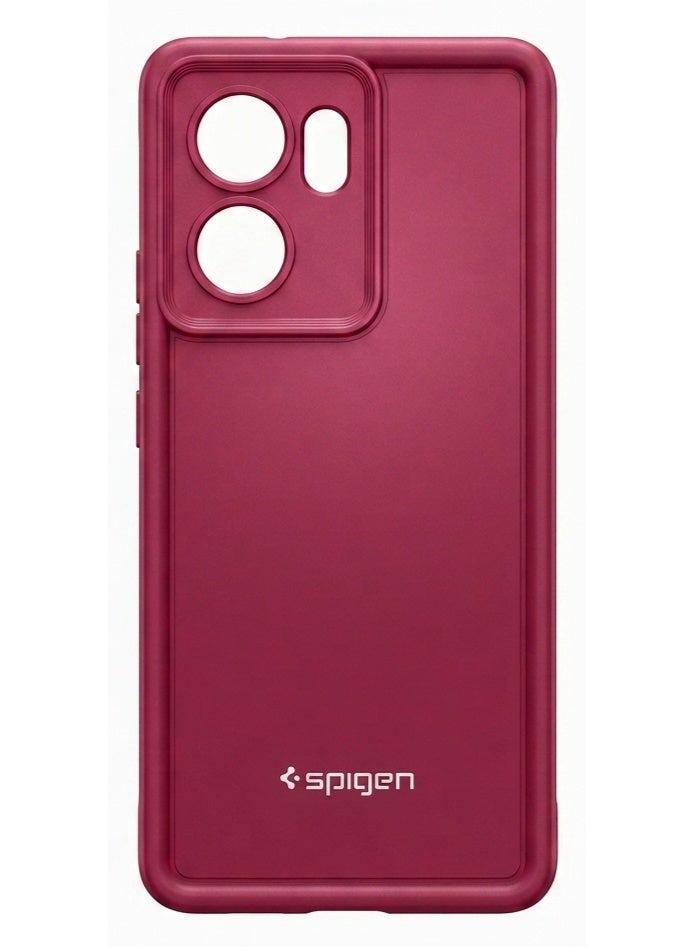 OPPO RENO 13F Spigen Silicone Case Cover With Camera Protection - Dark Red