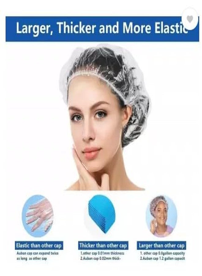 Palmate Disposable Shower Cap (Pack of 100) - Waterproof Shower Cap for Women and Men - Premium Quality Bath Cap for Bathroom | Hair Bath Caps for Bathroom | Hotel | Spa | Hair Salon & Haircare | Home Use | Portable Travel - Image 5
