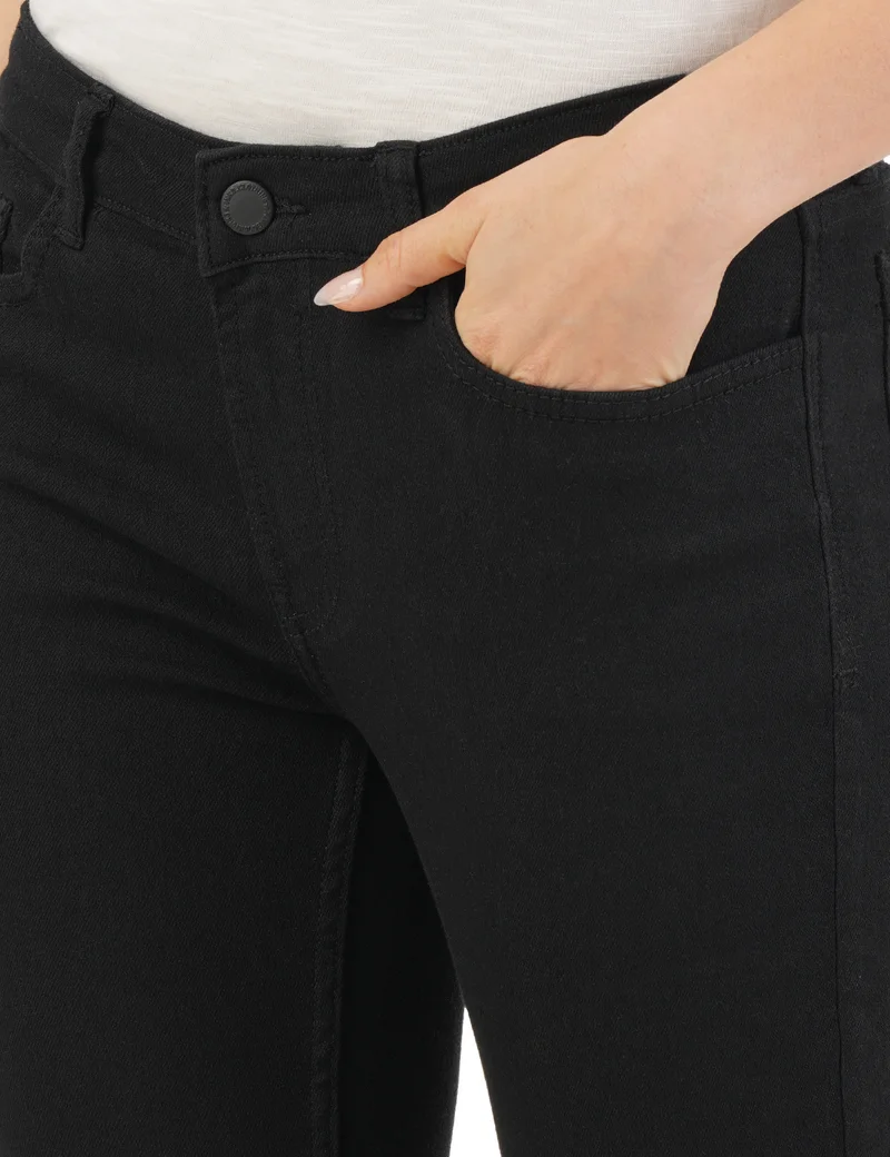 inkd  Women's  Straight Fit Jeans - Mid-Rise | Cotton Blend | Stretchable Fabric | Classic 5 Pocket Styling for Women | Best Price UAE