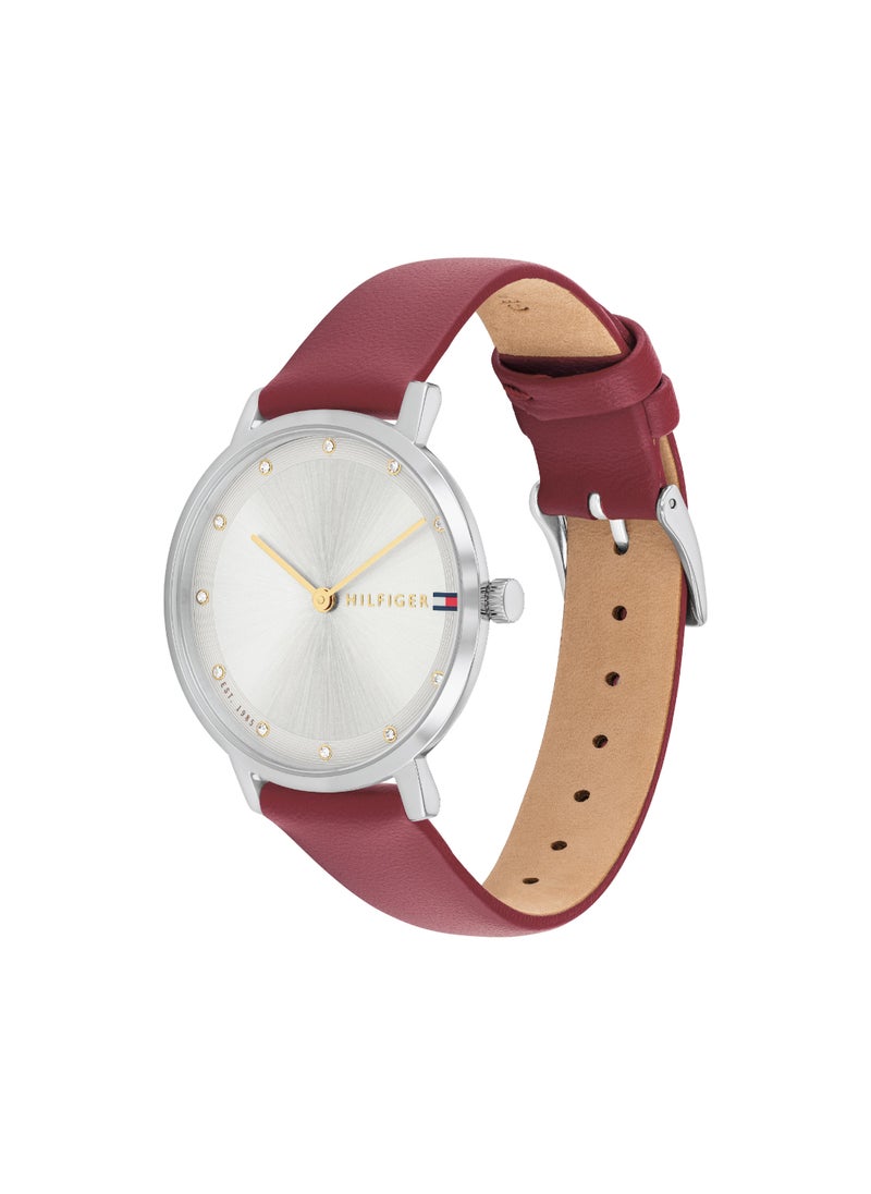TOMMY HILFIGER ROUND ANALOG WOMEN'S SILVER WHITE CASE WATCH - 1782763 - pzsku/ZDCCF90409D433D591A35Z/45/_/1738736958/a91abfcf-ee2d-4cec-8282-1805f130d897