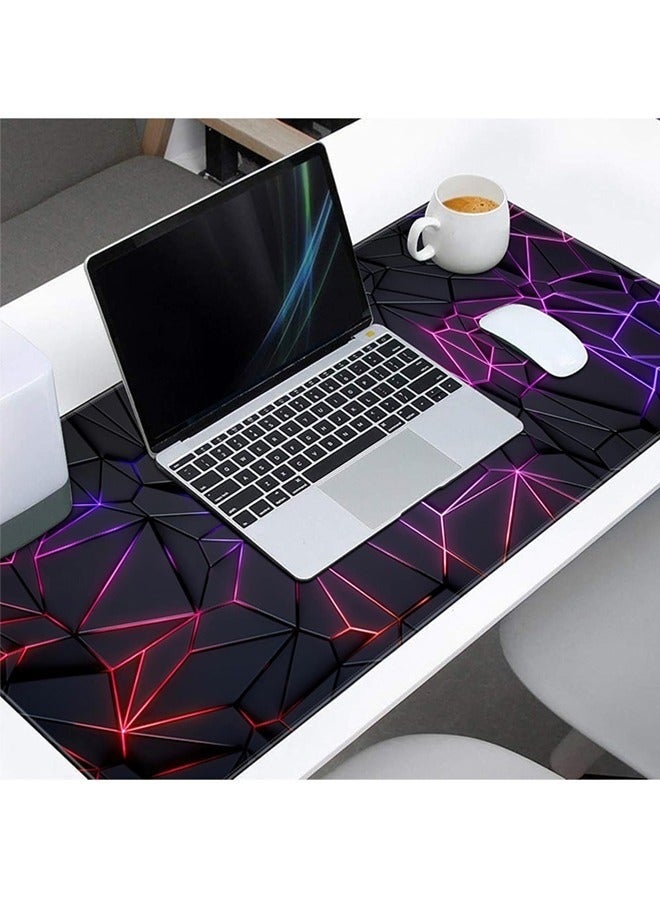 YUJA Large Mouse Pad Extended Gaming Mouse Pad Non-Slip Rubber Base Mouse pad Office Desk Mat Desk Pad Smooth Cloth Surface Keyboard Mouse Pads for Computers (800 * 300 * 3mm） - Image 2
