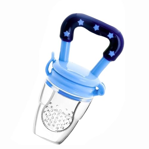 Safe-O-Kid Baby Fruit Nibbler/Pacifier - BPA-Free, 100% Pure Silicone, Teether for Baby | Soft Pacifier & Teether for Infants - Assorted - Image 1