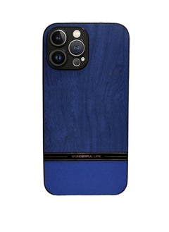 Luxury Shockproof PU Leather Phone Case for iPhone 13 Pro (Blue)