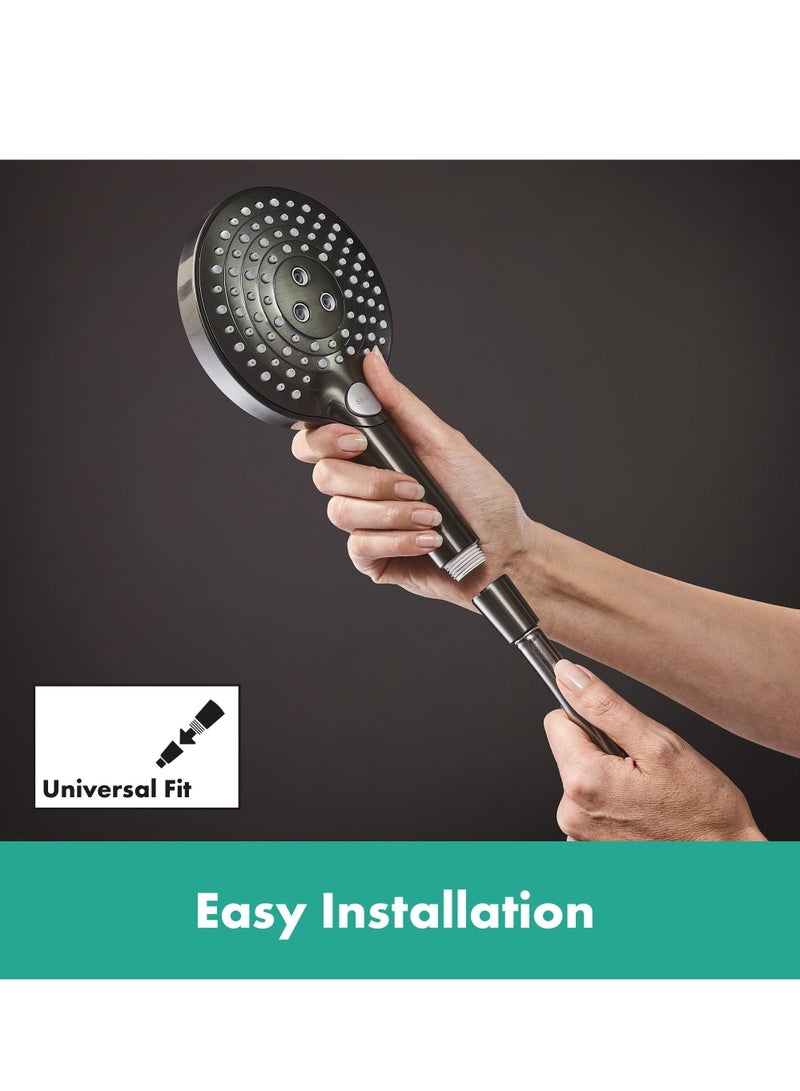 Shower Hose 150 Cm  Super Soft With Conical Anti-Twist Nut And Integrated Sealin(Brushed Black Chrome) - Image 3