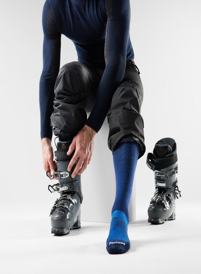 Smartwool, Men's, Ski Zero Cushion Extra Stretch Over the Calf, Deep Navy, Large - Image 2