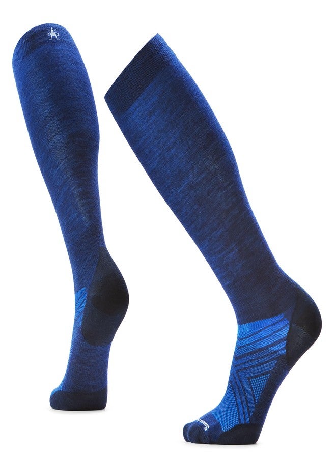 Smartwool, Men's, Ski Zero Cushion Extra Stretch Over the Calf, Deep Navy, Large - Image 1