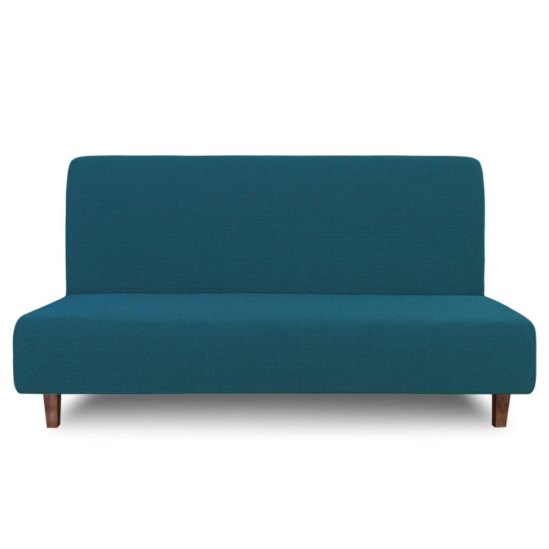 Easy-Going EasyGoing 100 Waterproof Futon Cover Dual Waterproof Couch Cover Stretch Jacquard Sofa Cover Leakproof Furniture Protector for Kids Pets Dog and Cat Peacock Blue 