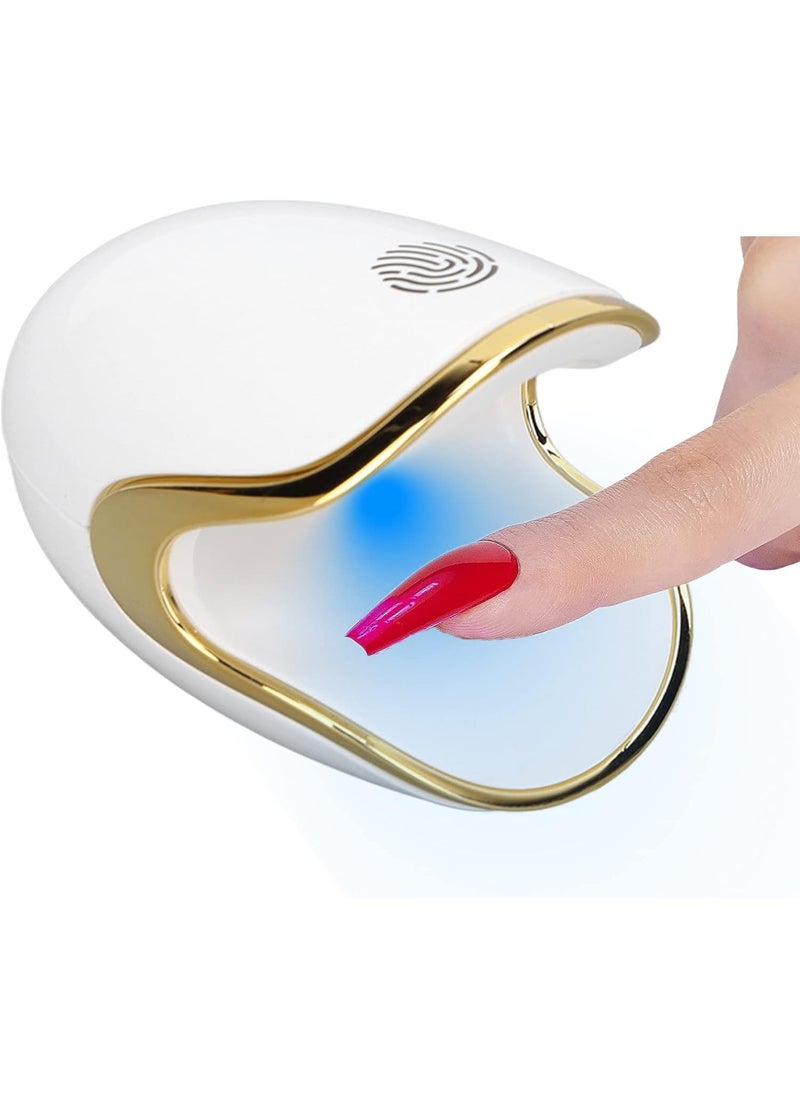 ciciglow - Mini Nail LED LampUV LED Nail LampPortable Mini Nail Dryer 360 Quick Gel Nail LightManicure LED Light for Gel Nail Art Flash Curing Lamp DIY Nail Art  Salon Manicure - Image 1