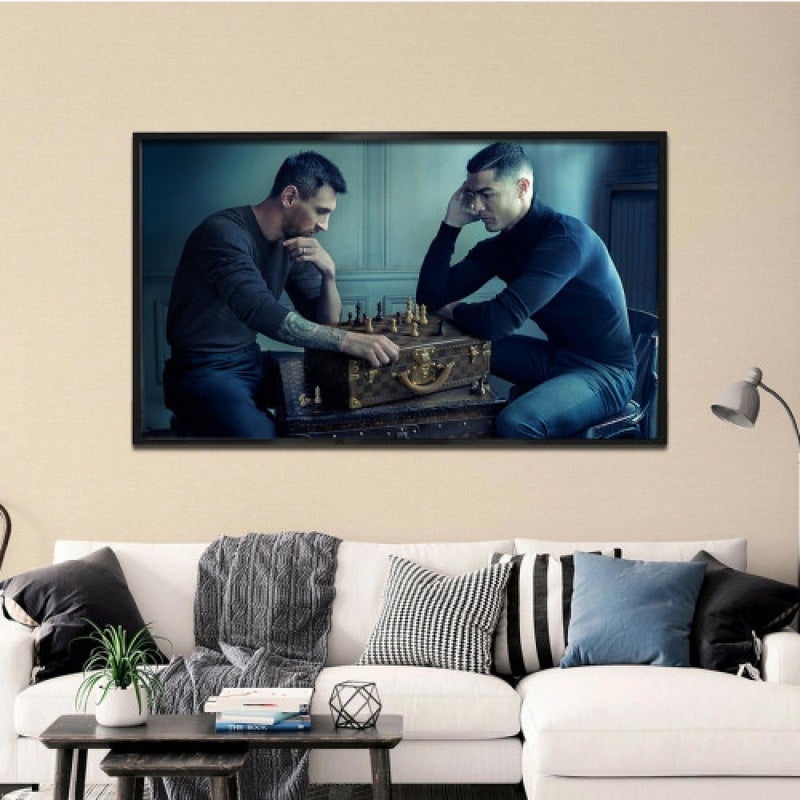 Marktna Modern design canvas painting with a hollow frame, size (70×50), one piece - Image 1