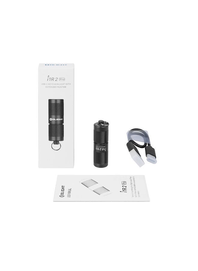 Olight i1R 2 Pro Keychain Flashlight (Black), 180 Lumens LED Flashlight, 48m Beam USB Rechargeable Pocket Flashlight, for Everyday Carry, Outdoors, Indoors - Image 4