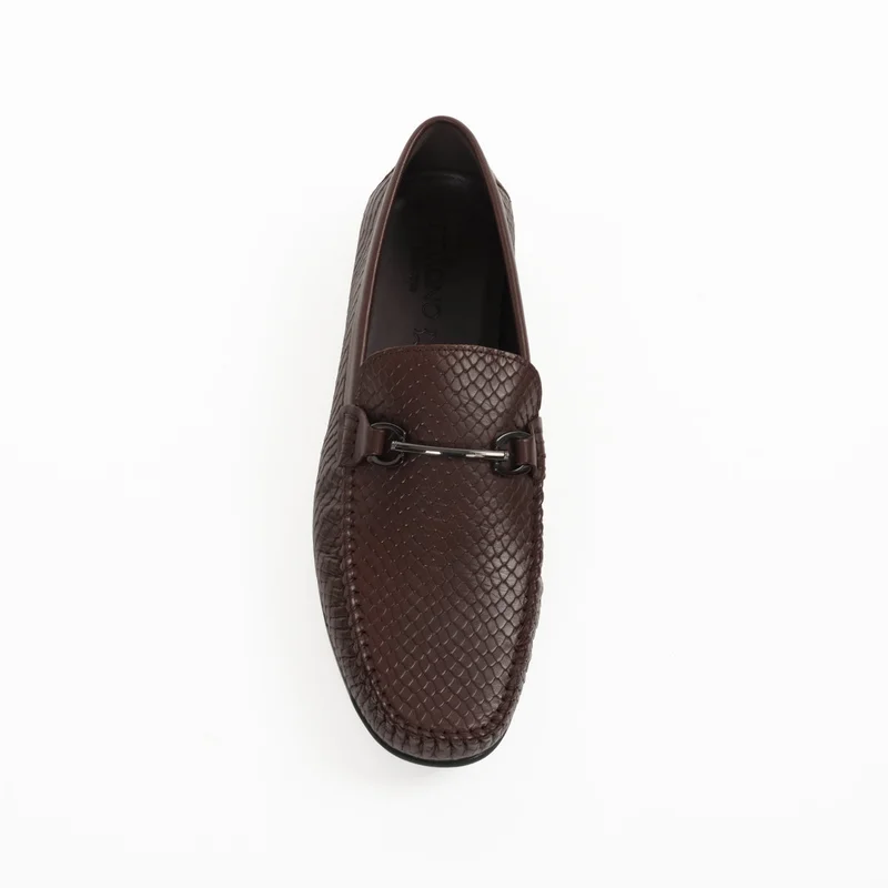 Milano Brown LEONARDO Flat Shoes & Slip-ons for Men | Best Price UAE