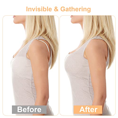RELIRELIA Women's Sticky Self Adhesive Invisible Strapless Reusable Silicone Push Up Backless Bra, Nude, 30-40B - Image 5