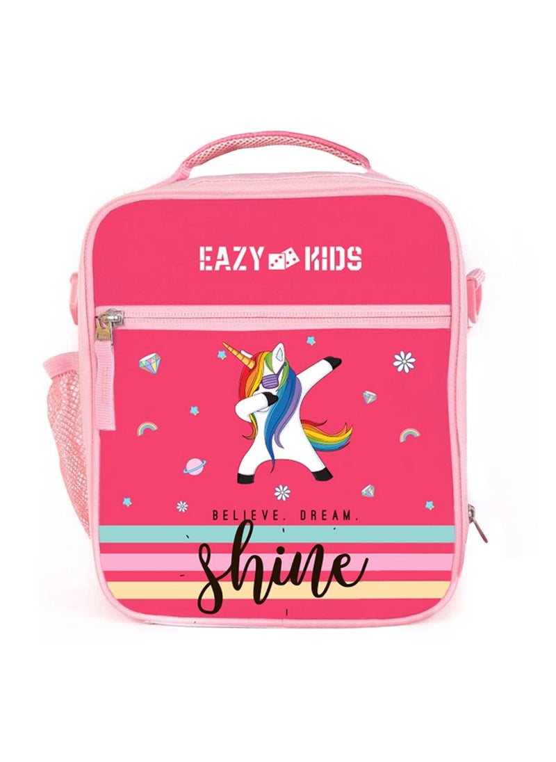 Eazy Kids Eazy Kids Bento Lunch Bag-Unicorn - Pink  - Image 1