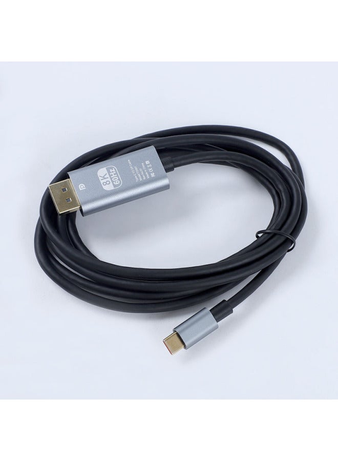 Type-C To DP Adapter Bidirectional Mutual Conversion Screen Mobile Phone Tablet Connected To Display HD Video Converter-Color:Abs Plastic - Image 2