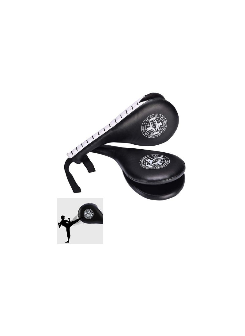 SYOSI Taekwondo Kick Pads, Double Pad Target Durable Strike Boxing Kicking Targets Training Paddles, Pads for Kickboxing and Karate  - Image 1