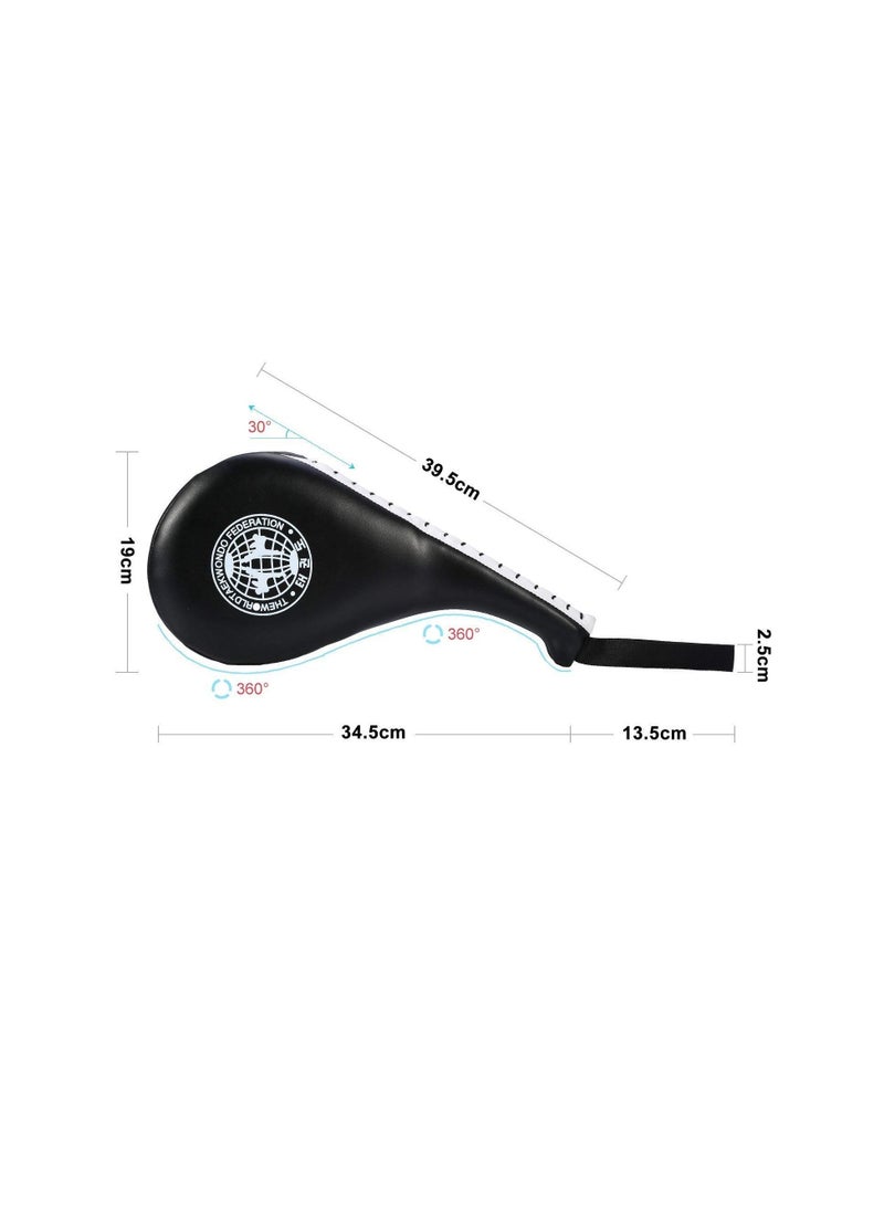 SYOSI Taekwondo Kick Pads, Double Pad Target Durable Strike Boxing Kicking Targets Training Paddles, Pads for Kickboxing and Karate  - Image 3