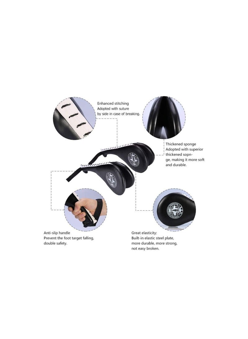 SYOSI Taekwondo Kick Pads, Double Pad Target Durable Strike Boxing Kicking Targets Training Paddles, Pads for Kickboxing and Karate  - Image 4