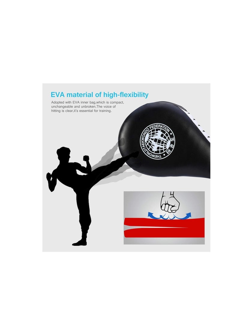 SYOSI Taekwondo Kick Pads, Double Pad Target Durable Strike Boxing Kicking Targets Training Paddles, Pads for Kickboxing and Karate  - Image 2
