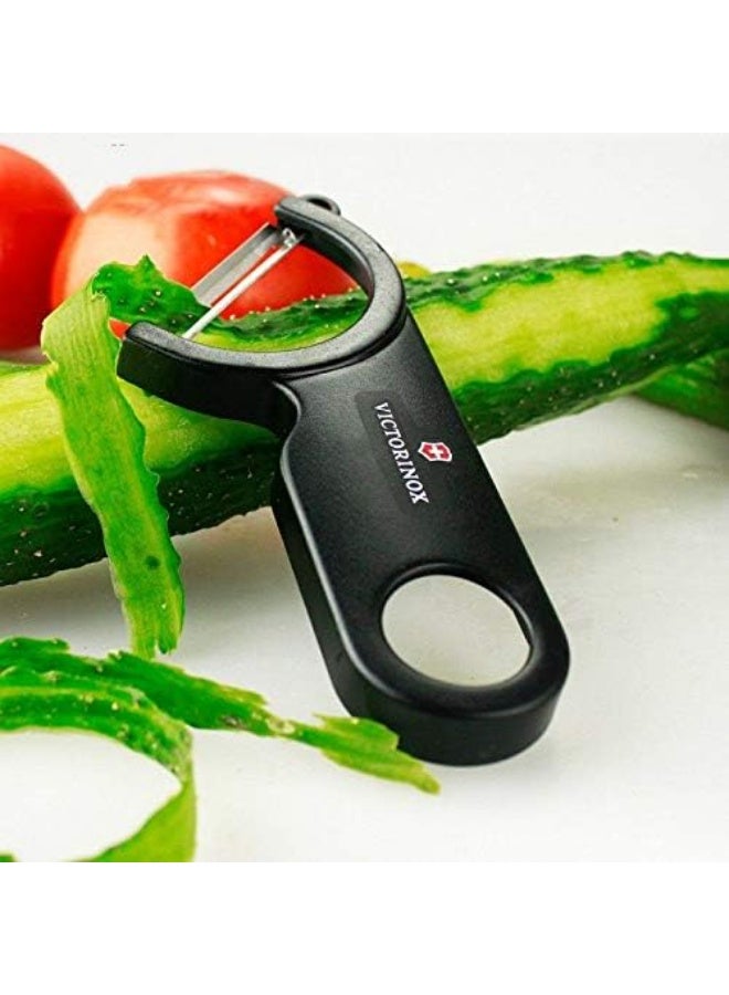 Victorinox Victorinox Peeler, Extra Sharp Blade, Robust Plastic Handle, Swiss Made, Black  - Image 2