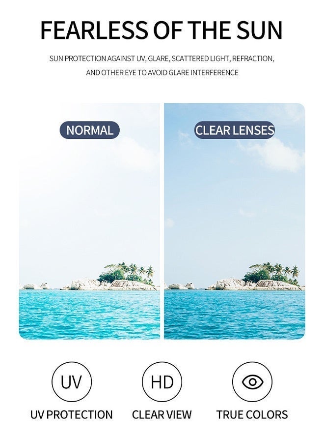 CIKJUK Retro Sunglasses for Women Men Aviator Design Sunglass 70s Vintage Men's Women's Sun Glasses Trendy Shades Classic Mens Sun Glas UV400 Protection Eyewear Black - Image 3