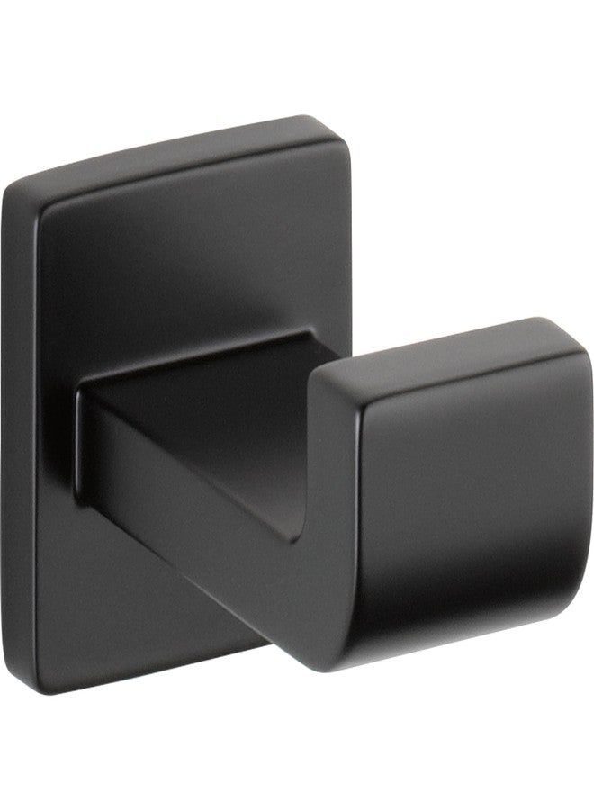 Delta Ara (1-Pack) Towel Hooks Matte Black Single Bathroom Hooks Wall Mounted for Robes & Towels Hand Towel Hook Holder Kitchen, Bathroom Accessories 77535-BL - Image 1