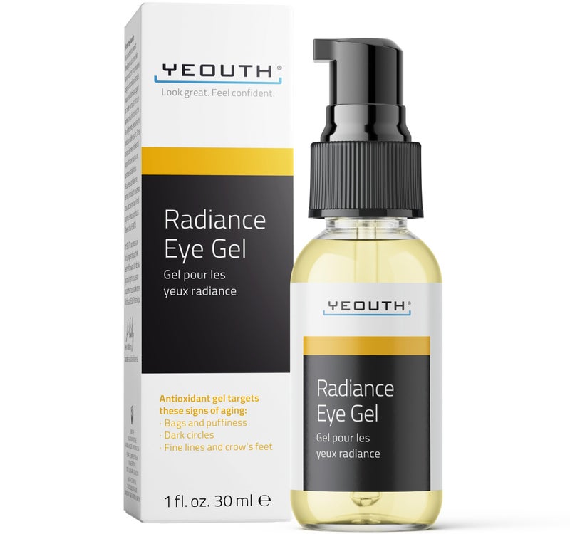 YEOUTH Under Eye Gel with Hyaluronic Acid, Skin Care Targets The Appearance of Puffiness, Dark Circles & Under Eye Bags, Revitalizing Hydrating Skincare 1oz - Image 1