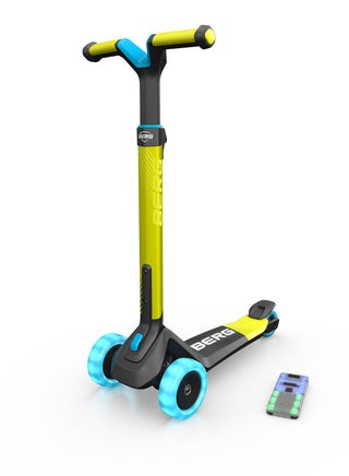 BERG Nexo Foldable LED-Deck Scooter for Kids with Lights - Adjustable Handlebar, Non-Slip Deck - Ages 2-12 - Lime Color - pzsku/ZDCD0714B381E79470CFBZ/45/_/1707828040/b00b2bbb-9eb1-457f-a59c-d112b11197e8