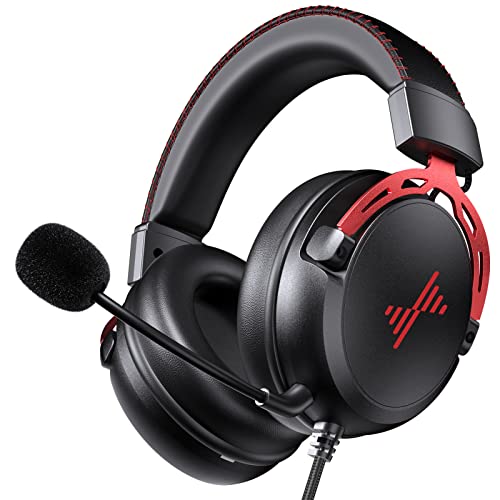 DEEBOX Gaming Headset for PS5 PS4 Xbox One Switch, Gaming Headphones with Microphone for PC Mac Laptop Computer Gamer - Image 1