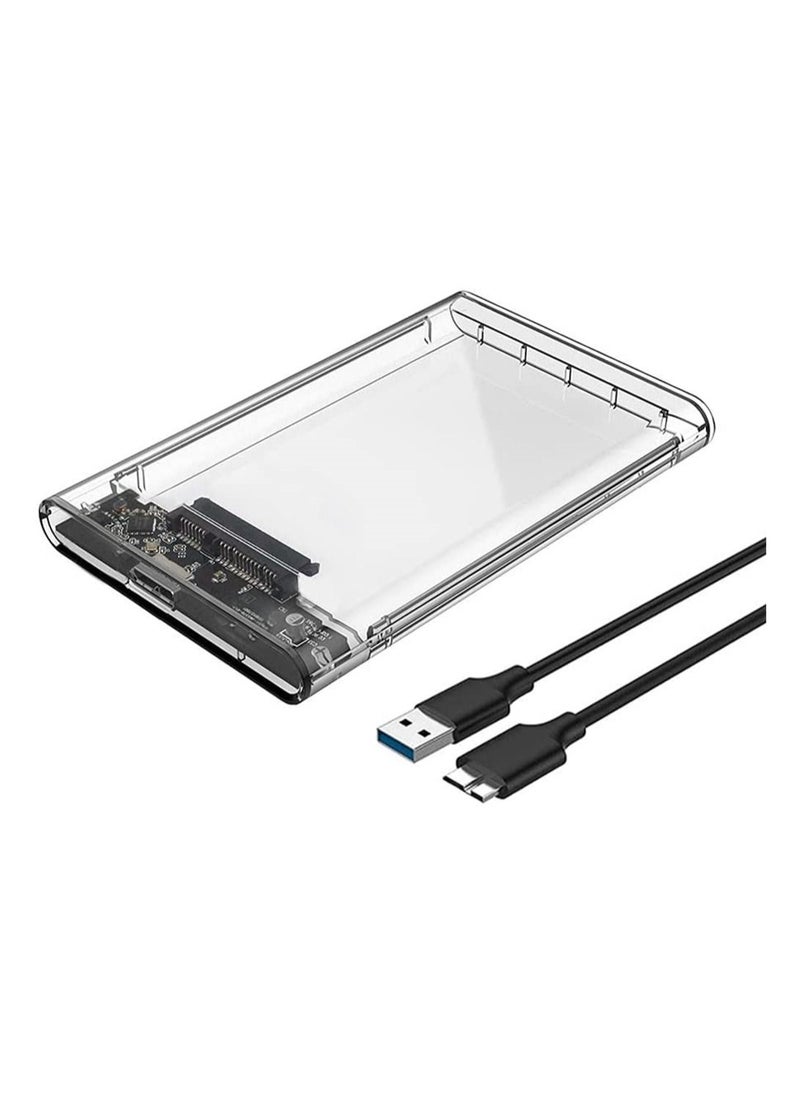 Y&D - SATA to USB 3.1 Tool-less Clear External Hard Drive Enclosure Support UASP for - Image 1