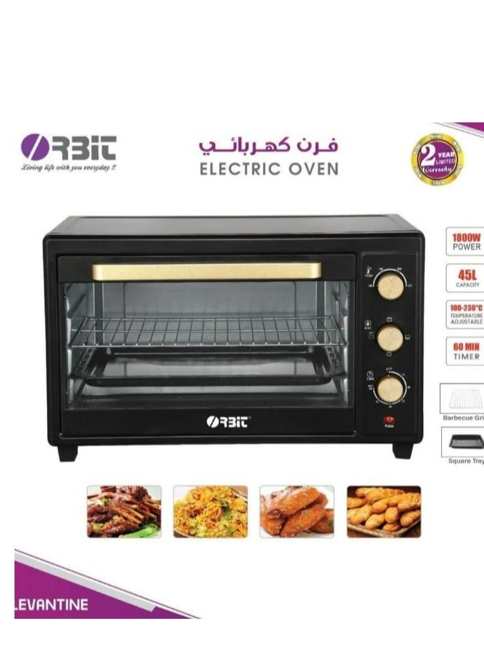 أوربت فرن كهربائي 1800 واط، 45 لتر، مؤقت 60 دقيقة