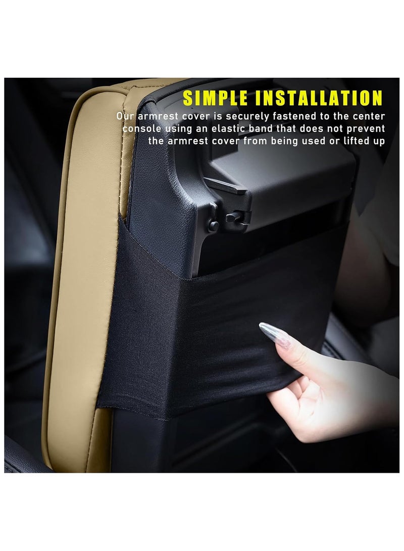 Generic Car Central Control Armrest Memory Foam Armrest Heightening Pad, Lengthened Central Armrest Box Pad - Image 2