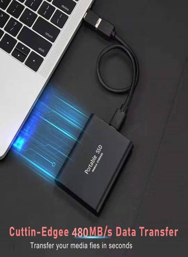 Portable Ssd Mobile Solid State Drive External Hard Drive Usb3.1 Type C, Mini 4TB Expansion Hard Drive Suitable for Desktop, ​Notebook, Mac, Ps4, Etc