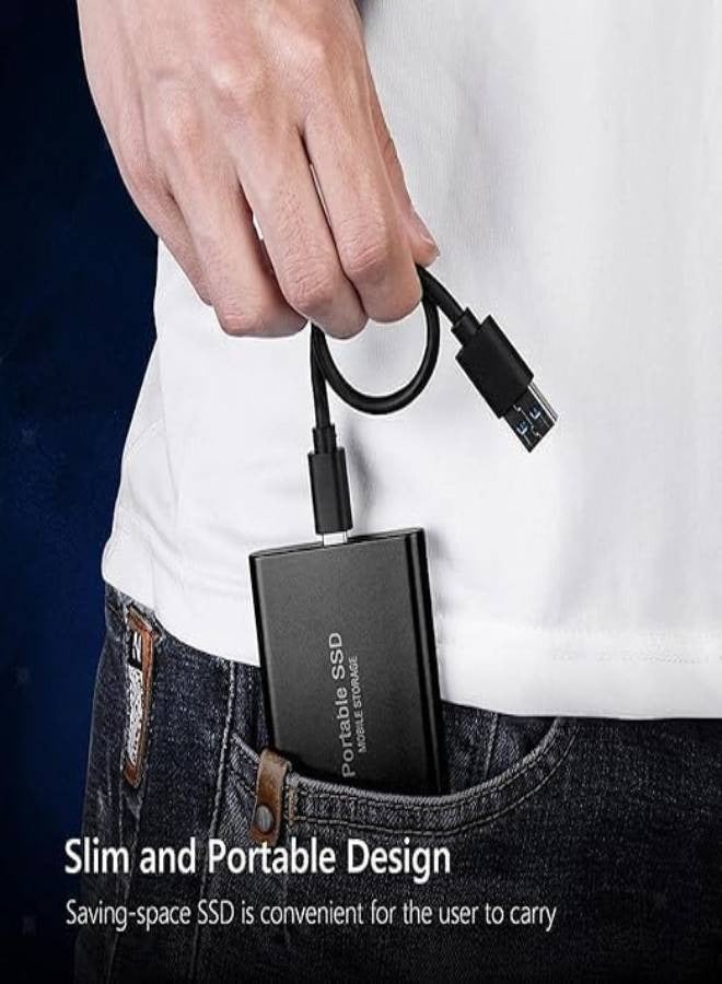 Portable Ssd Mobile Solid State Drive External Hard Drive Usb3.1 Type C, Mini 4TB Expansion Hard Drive Suitable for Desktop, ​Notebook, Mac, Ps4, Etc