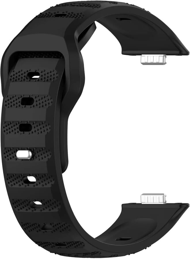 Next Next Store Soft Silicone Sport Watch Band with Comfortable and Stylish Design with Capsule Buckle Compatible with Huawei Watch Fit 3