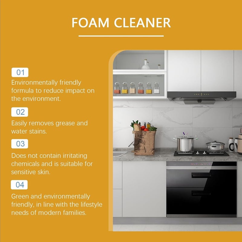 KASTWAVE Dry Cleaning Agent for Fabric Sofa, No Wash Fabric Sofa Cleaner, Wash-free Clothing Foam Cleansing Spray, Sofa Dry Cleaning Foa, Carpet Dry Cleaning Foam, Multi-Purpose Stain Dry Cleaner Rinse-free - Image 3
