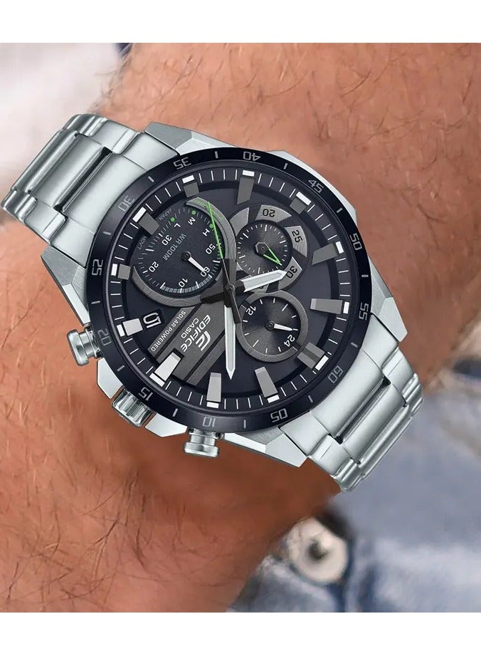كاسيو ساعة كاسيو ايديفيس للرجال تعمل بالطاقة الشمسية بعرض كرونوغراف EQS-940DB-1AV - Image 3