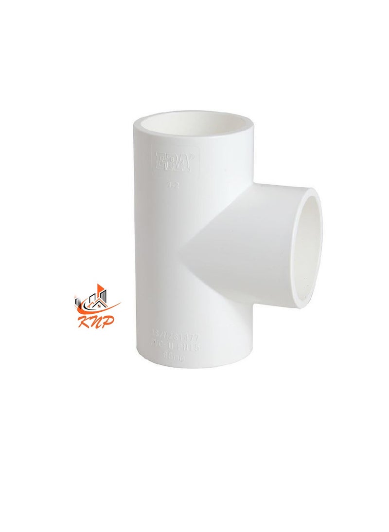 KNP PVC HP Tee 1" - White  - Image 1