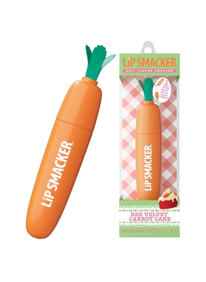 Lip Smacker Carrot Lip Balm, Moisturizing & Nourishing Lip Care, Adorable Easter-Themed Collectible, Fun & Giftable for All Ages - Red Velvet Carrot Cake - Image 1