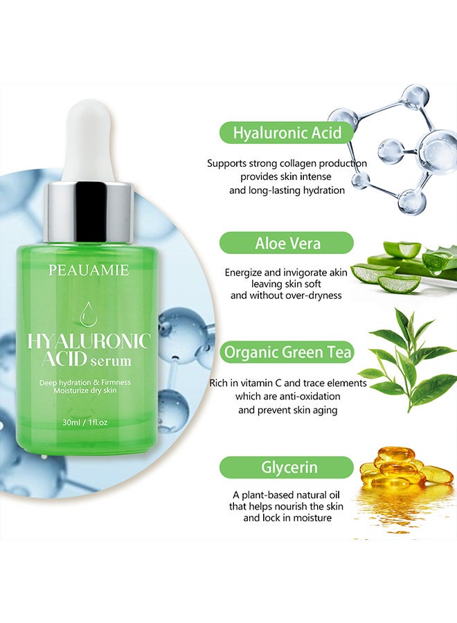 LIYALAN Hyaluronic acid HA small molecule water locking ingredients aloe vera nourishing hydration facial moisturizing serum - Image 3