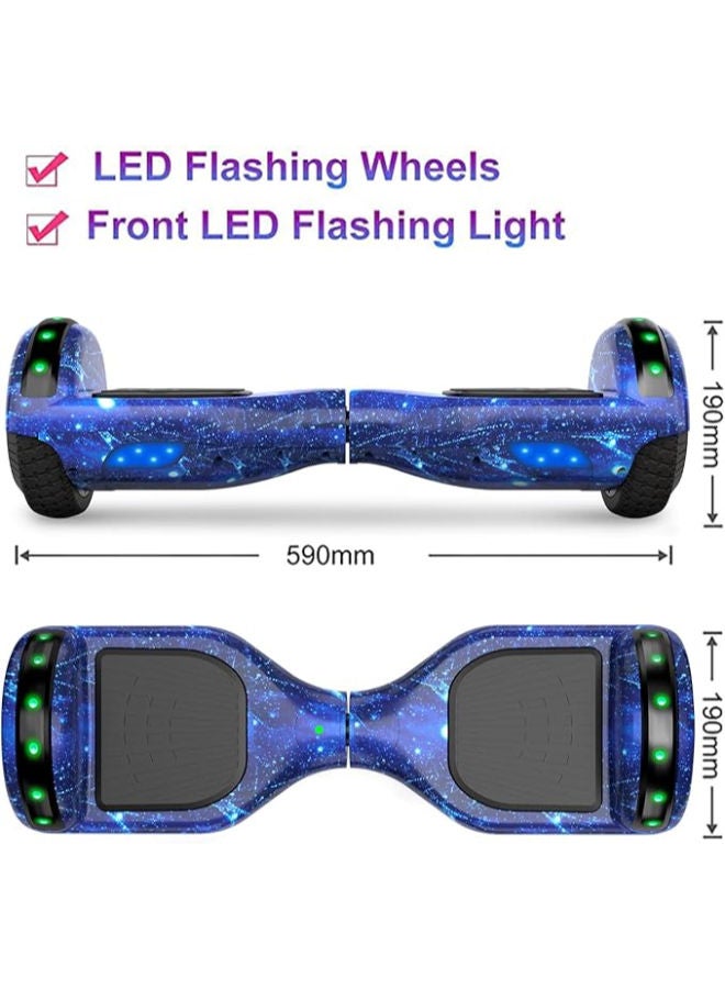 هوفر بورد ببطارية قوية وسماعات بلوتوث وإضاءة LED وعجلات 6.5 بوصة - Image 2