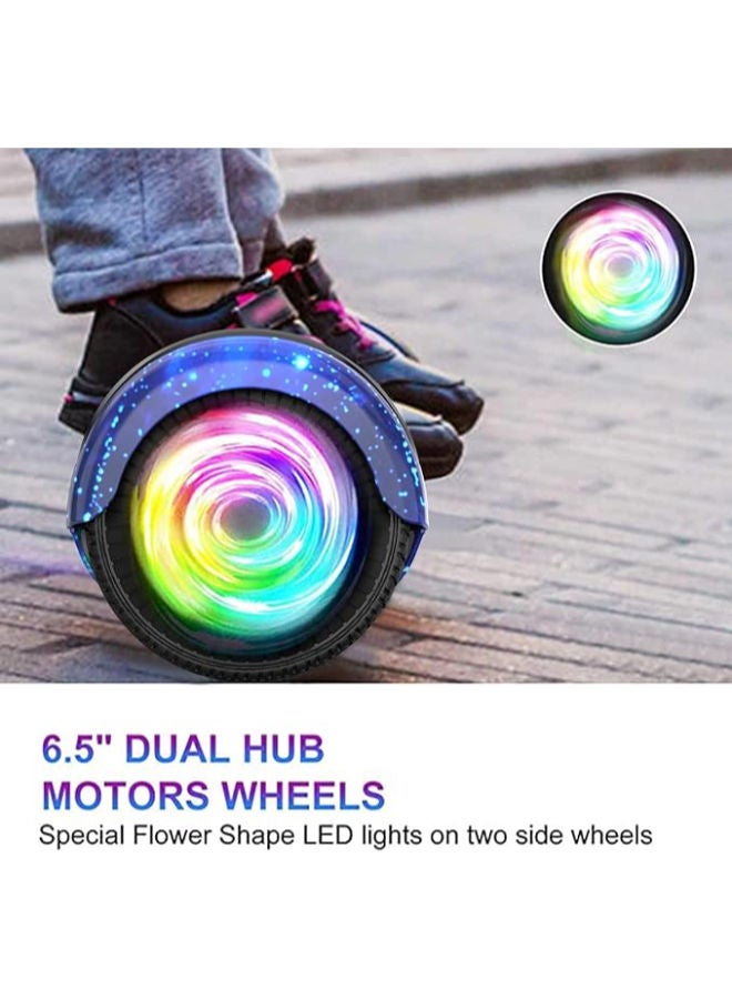 هوفر بورد ببطارية قوية وسماعات بلوتوث وإضاءة LED وعجلات 6.5 بوصة - Image 4
